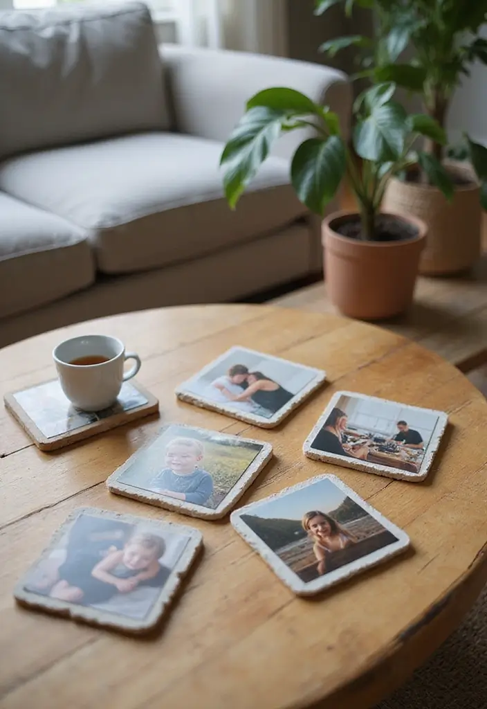 27 Picture Craft Ideas That Turn Photos Into Fun Projects - 18. DIY Photo Coasters