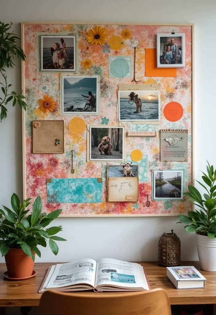 27 Picture Craft Ideas That Turn Photos Into Fun Projects - 7. Scrapbook Wall Art