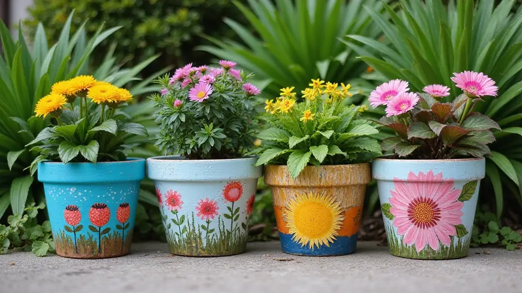 27 Planter Pot Painting Ideas That Make Your Garden Look Amazing