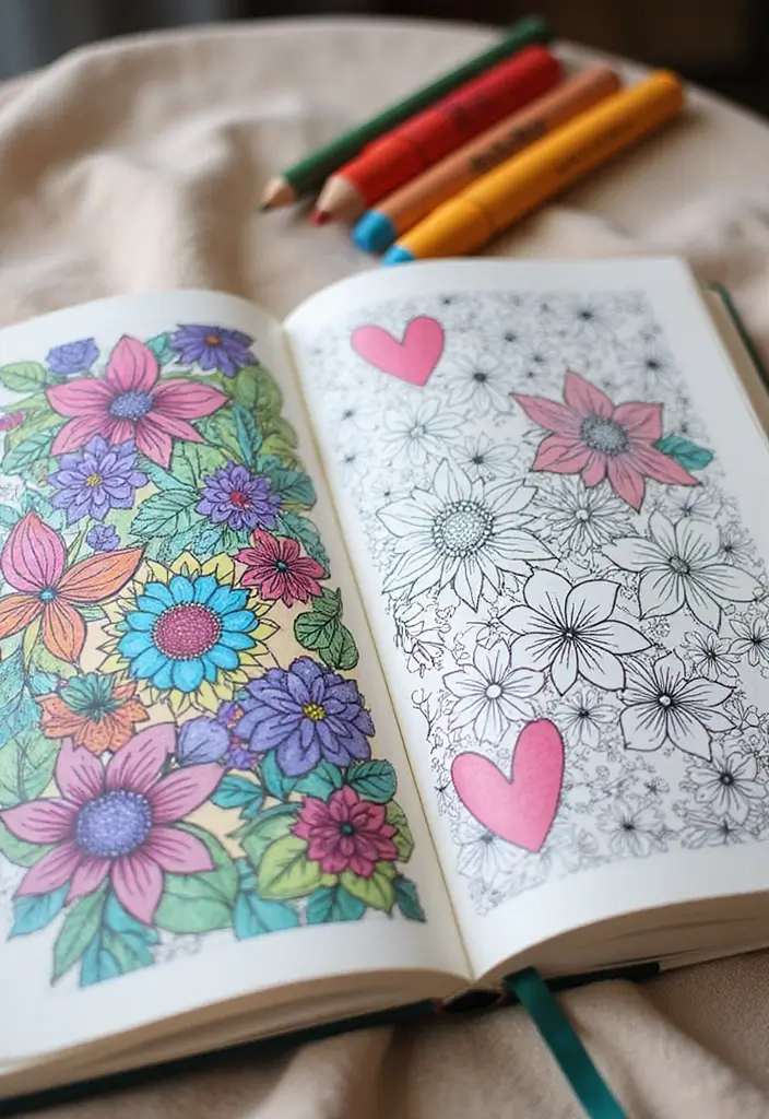 27 Pocket Journal Ideas That Are Portable, Cute, and Handy - 13. Mindfulness Coloring Journal
