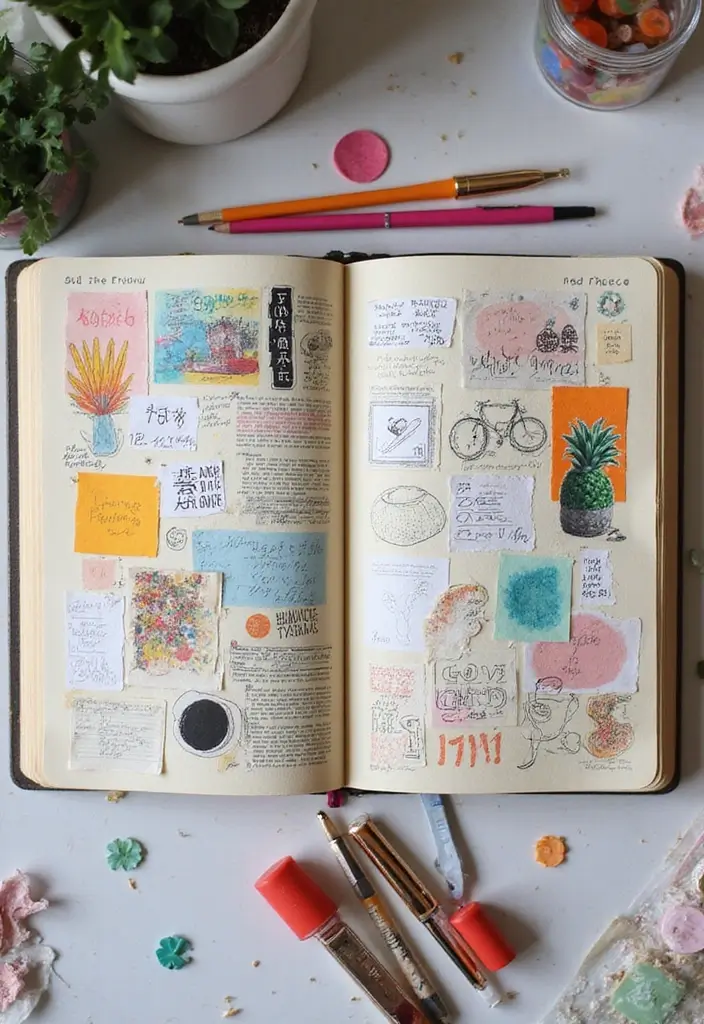 27 Pocket Journal Ideas That Are Portable, Cute, and Handy - 21. Inspiration Board Journal