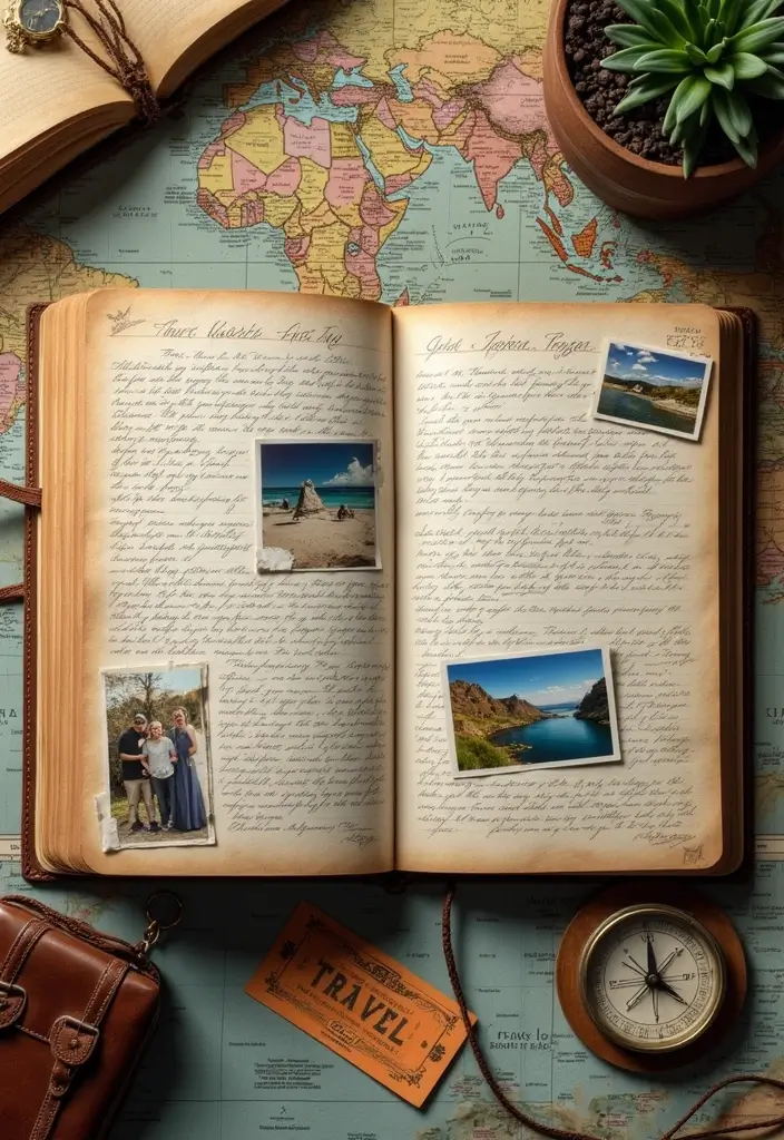 27 Pocket Journal Ideas That Are Portable, Cute, and Handy - 23. Travel Memories Journal