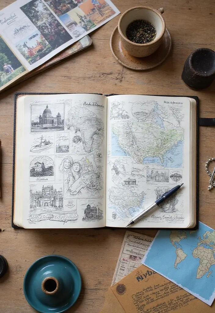 27 Ruled Journal Ideas That Make Writing Neat Fun and Organized - 10. Travel Journal