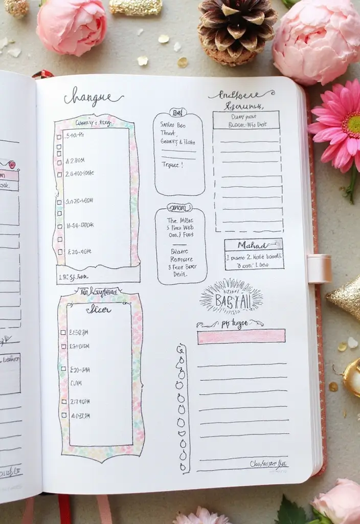 27 Ruled Journal Ideas That Make Writing Neat Fun and Organized - 15. Event Planning Pages