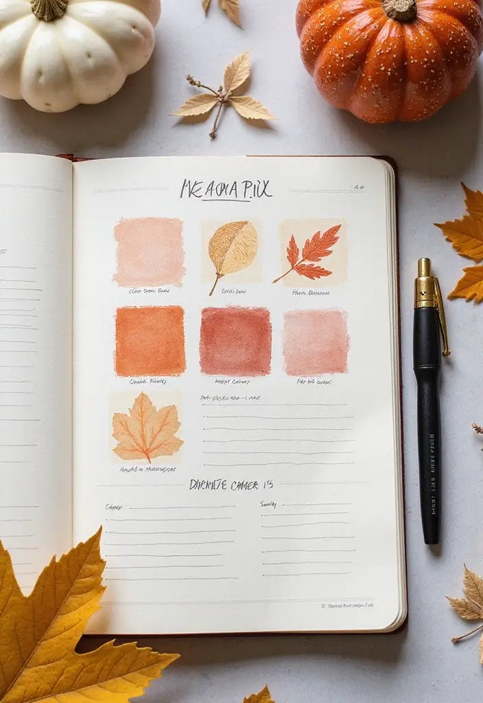27 Ruled Journal Ideas That Make Writing Neat Fun and Organized - 16. Seasonal Decor Inspiration