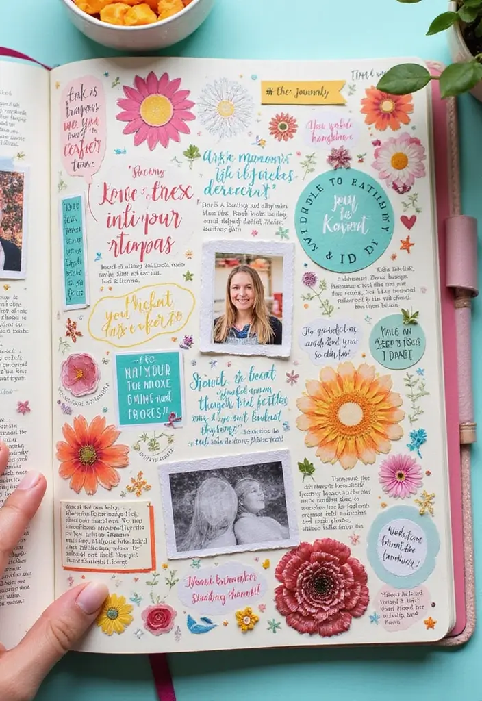 27 Ruled Journal Ideas That Make Writing Neat Fun and Organized - 22. Vision Board Pages