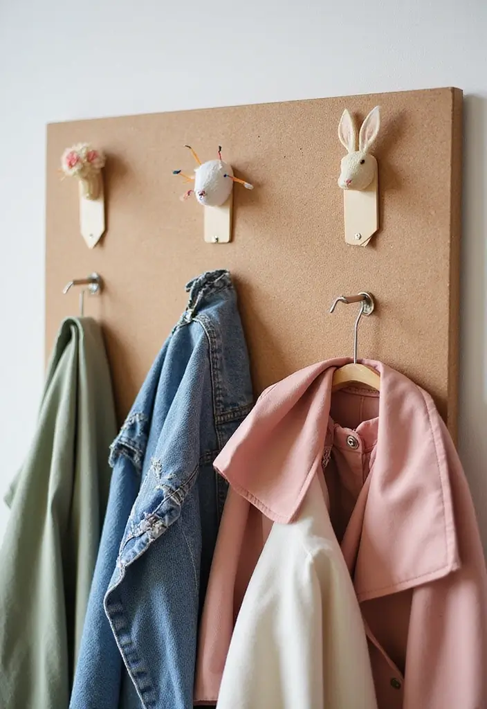 27 Tag Board Decoration Ideas That Are Perfect For Creative Projects - 27. Whimsical Hanger Board