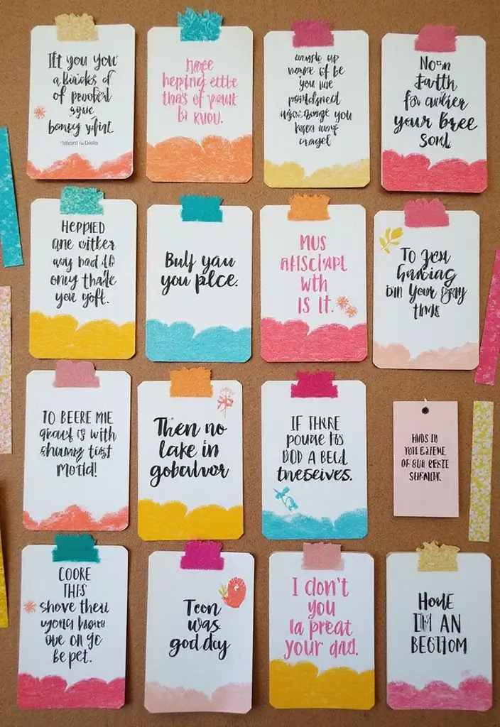 27 Tag Board Decoration Ideas That Are Perfect For Creative Projects - 5. Inspirational Quote Board