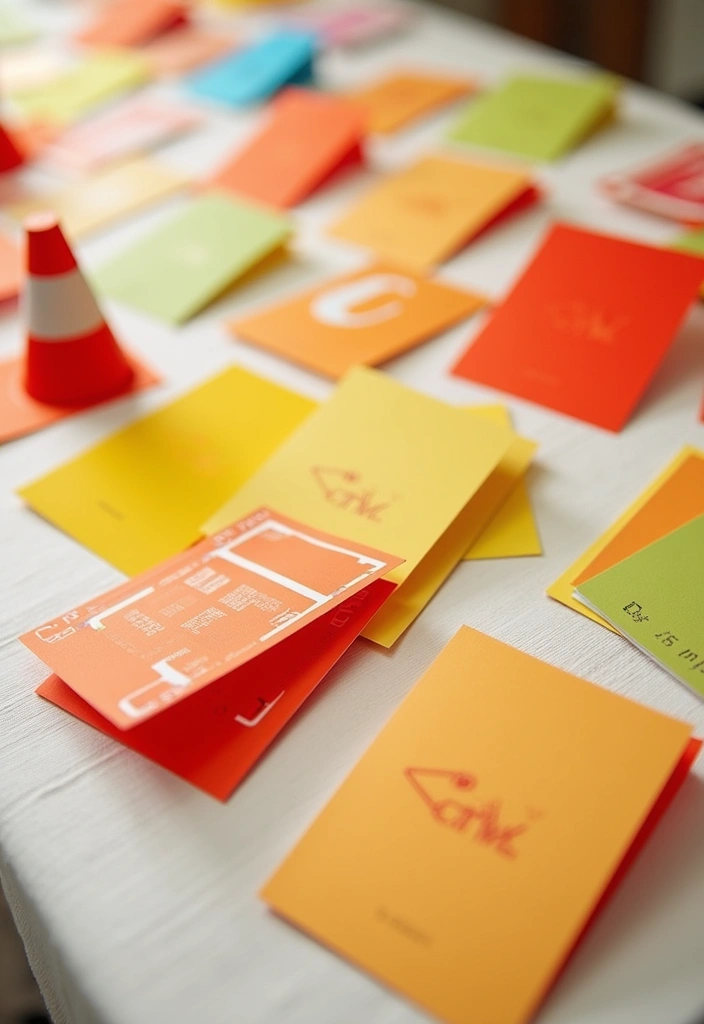 27 Traffic Cone Decoration Ideas That Make Events Fun and Eye-Catching - 19. Traffic Cone Themed Invitations