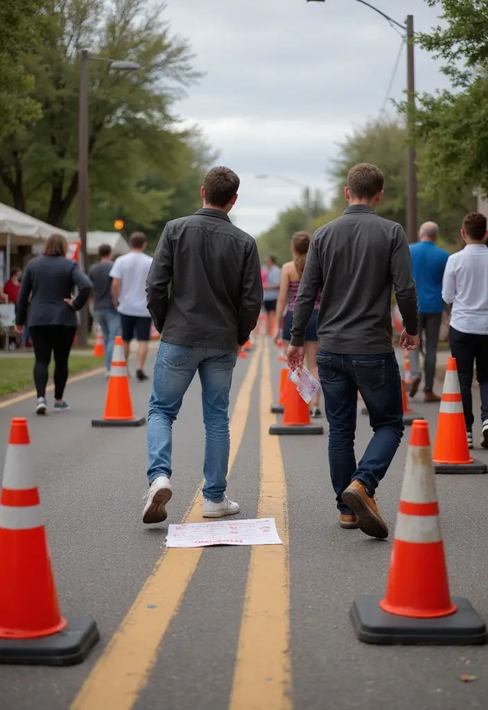 27 Traffic Cone Decoration Ideas That Make Events Fun and Eye-Catching - 23. Cone-Themed Treasure Hunt