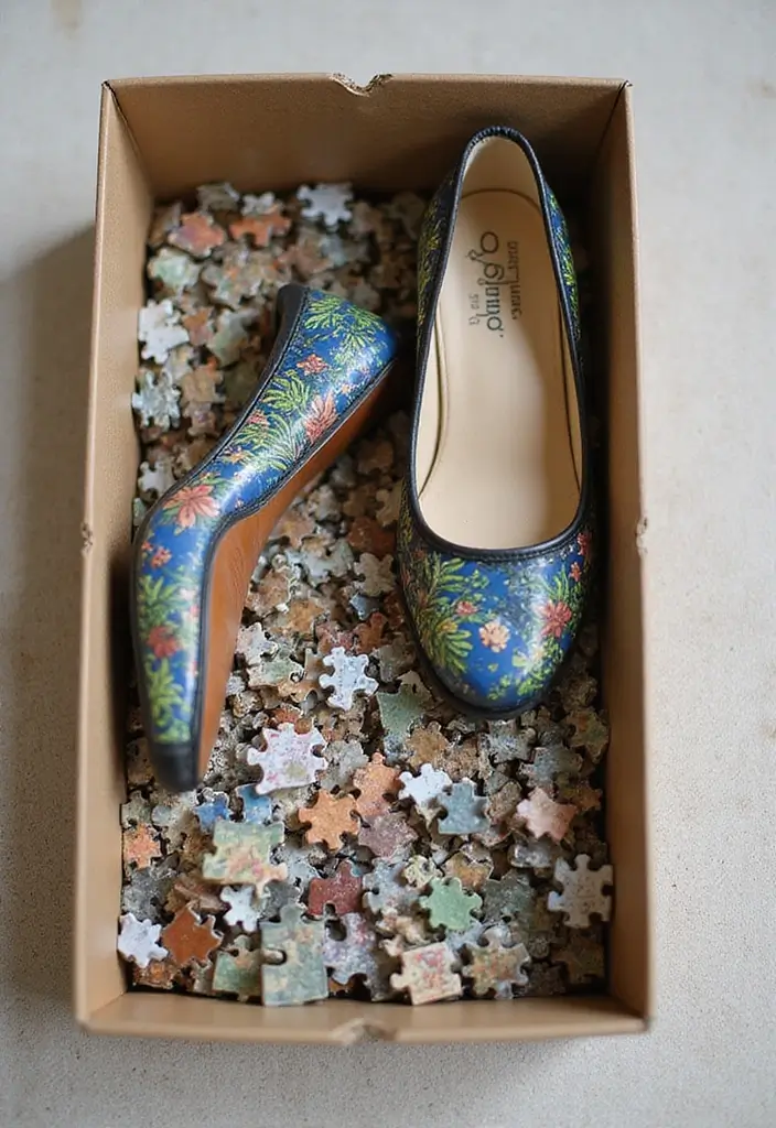 27 Valentine Shoe Box Ideas That Make Romantic Gifts Memorable - 11. DIY Puzzle Box