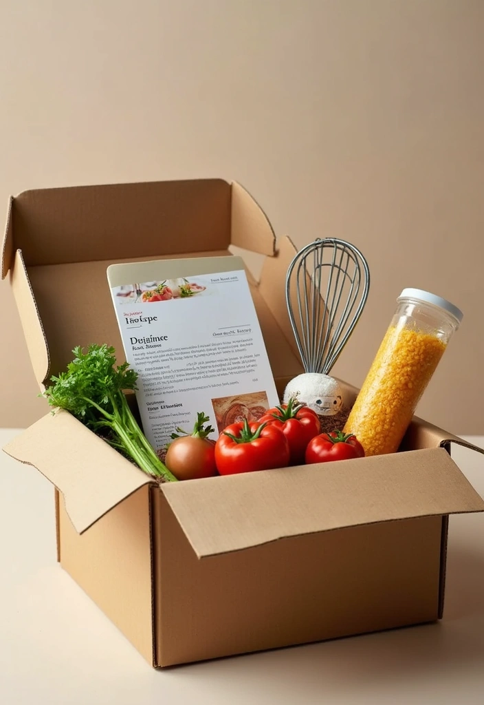 27 Valentine Shoe Box Ideas That Make Romantic Gifts Memorable - 13. Cooking Class Kit