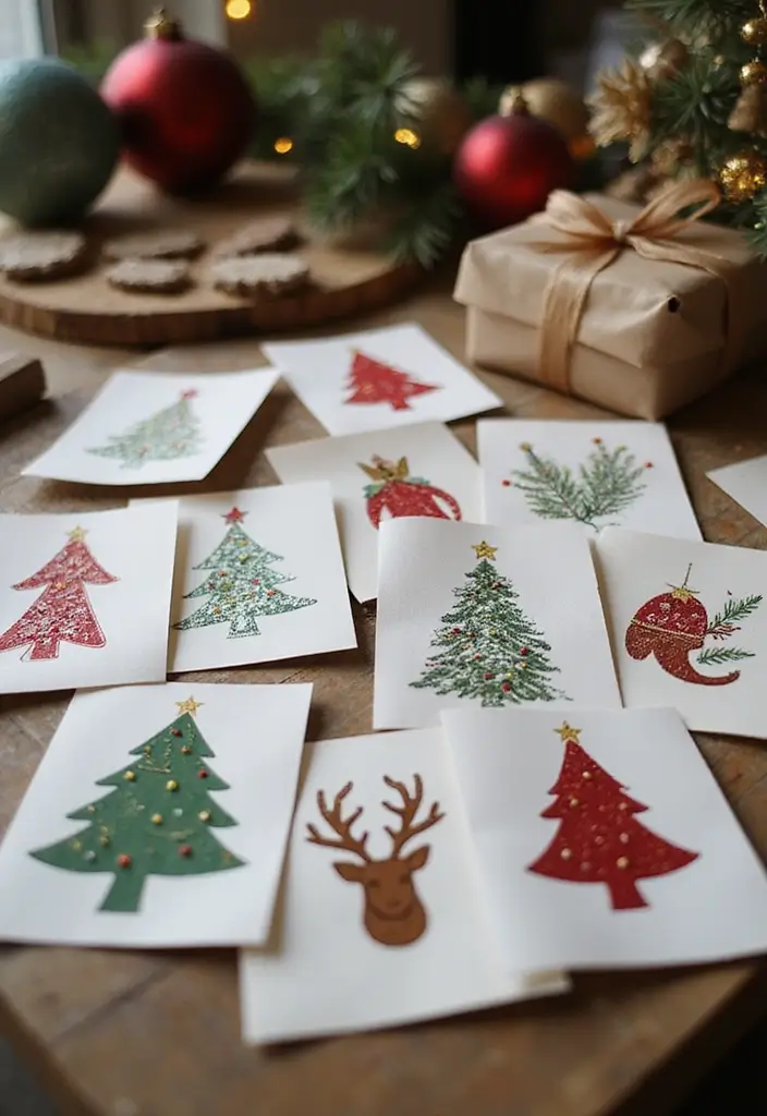 27 Xmas Craft Ideas That Make Your Holidays Extra Special 48 27 Xmas Craft Ideas That Make Your Holidays Extra Special - 10. Handmade Christmas Cards