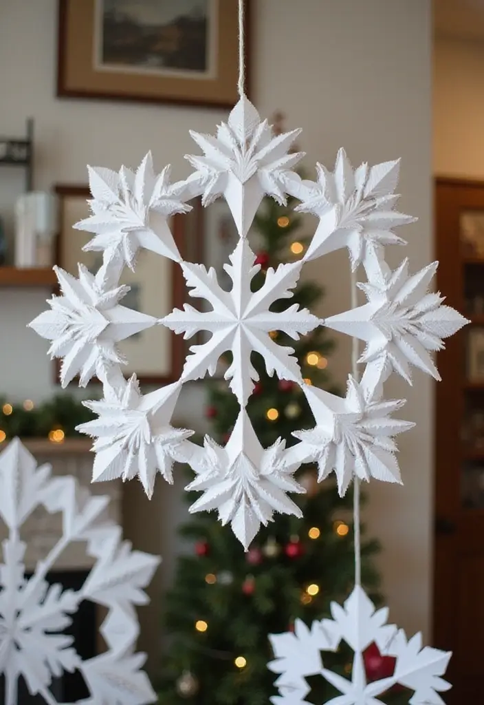 27 Xmas Craft Ideas That Make Your Holidays Extra Special 80 27 Xmas Craft Ideas That Make Your Holidays Extra Special - 16. DIY Snowflakes