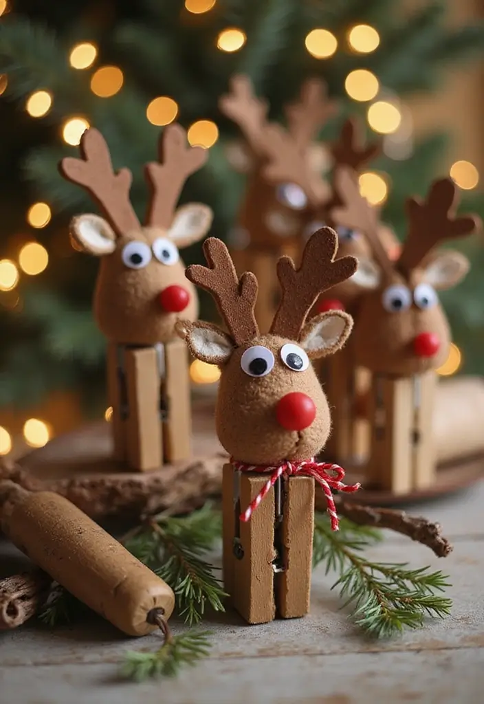 27 Xmas Craft Ideas That Make Your Holidays Extra Special 85 27 Xmas Craft Ideas That Make Your Holidays Extra Special - 17. Clothespin Reindeer