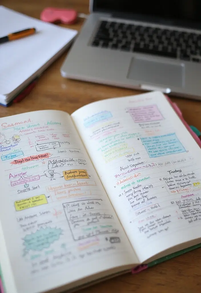 28 A6 Journal Ideas That Are Compact, Cute, and Practical - 16. Study Journal