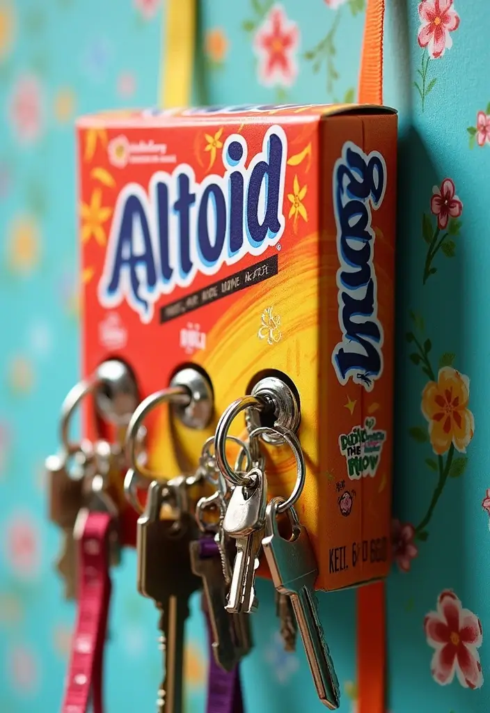 28 Altoid Box Ideas That Make Tiny Containers Fun and Useful - 10. Keychain or Lanyard Clipper
