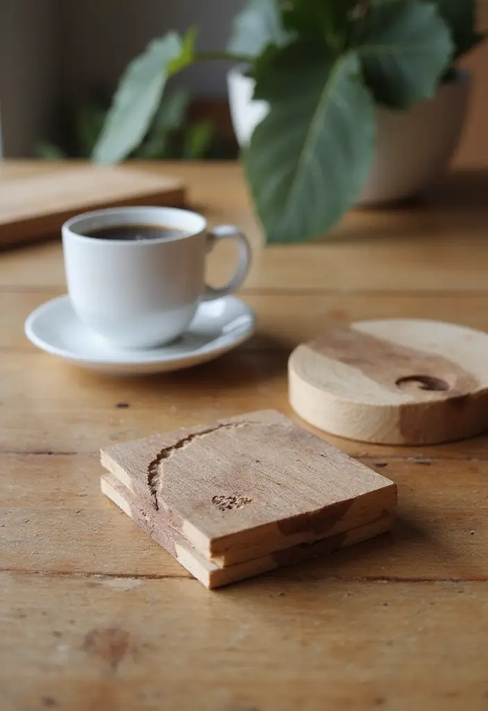 28 Bandsaw Box Ideas That Turn Woodworking Into Art - 22. Coasters and Table Accents