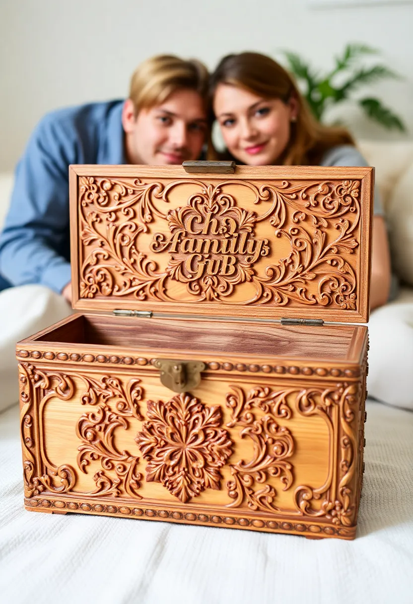 28 Bandsaw Box Ideas That Turn Woodworking Into Art - 28. Personalized Family Boxes