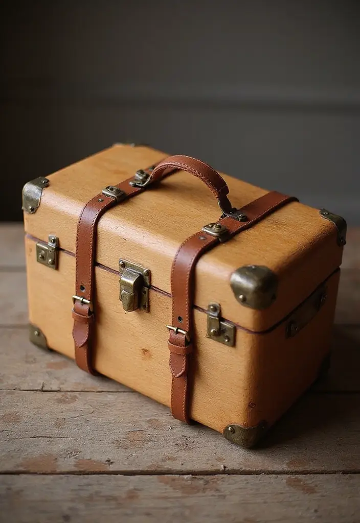 28 Bandsaw Box Ideas That Turn Woodworking Into Art - 3. Vintage Suitcases