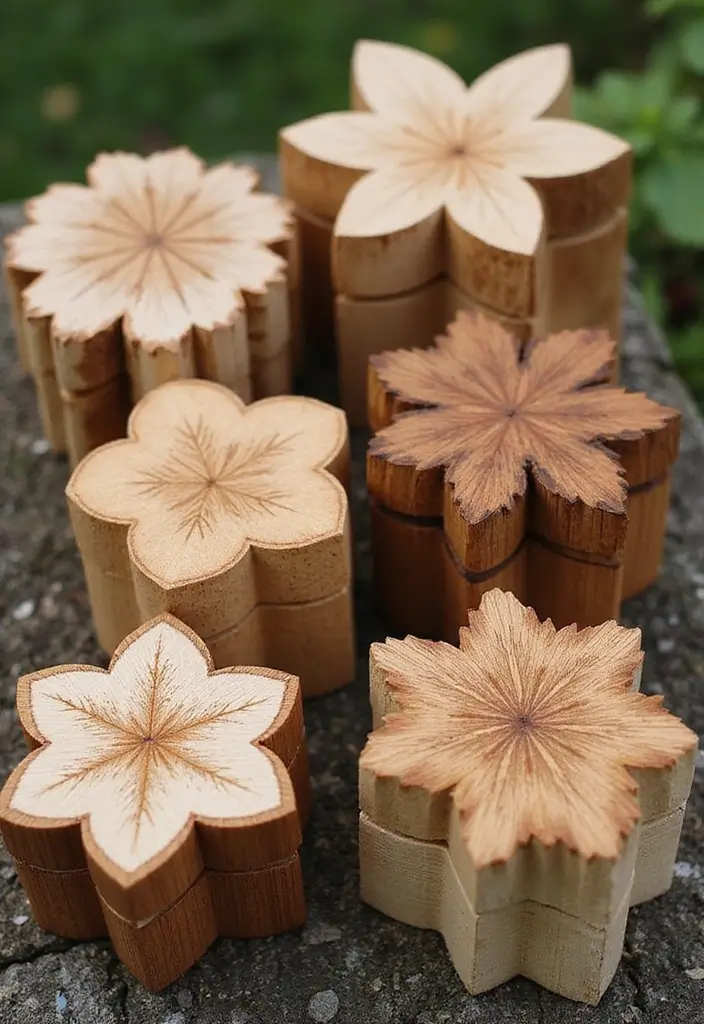 28 Bandsaw Box Ideas That Turn Woodworking Into Art - 4. Nature-Inspired Shapes