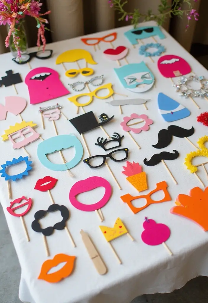 28 Birthday Craft Ideas That Make Presents Extra Special - 11. DIY Party Photo Booth Props