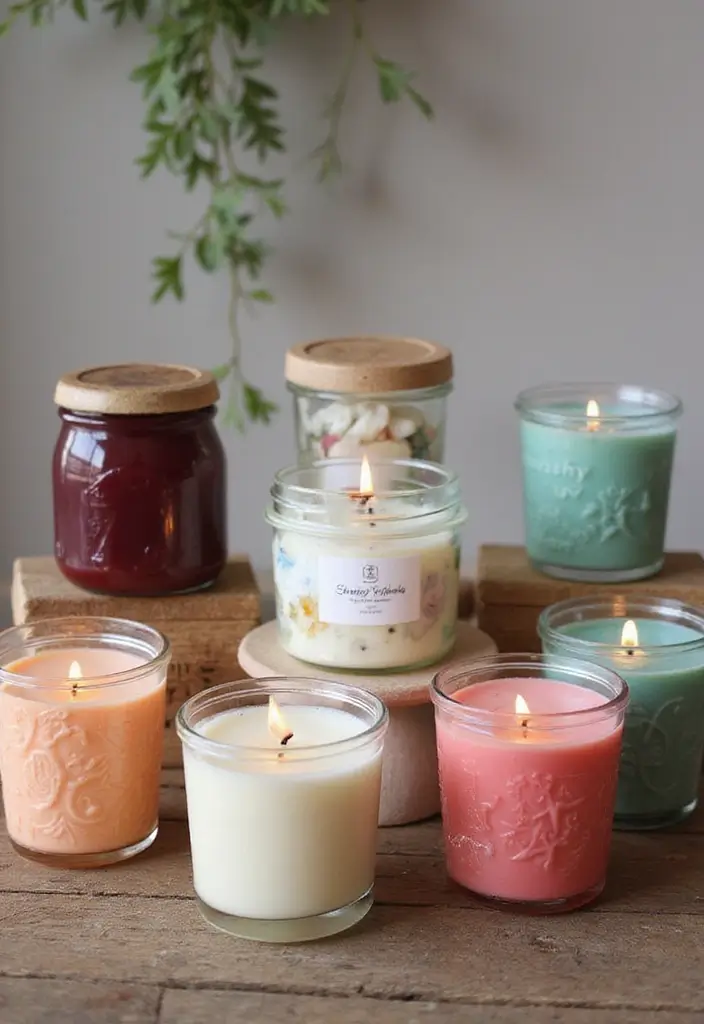 28 Birthday Craft Ideas That Make Presents Extra Special - 15. Handcrafted Scented Candles