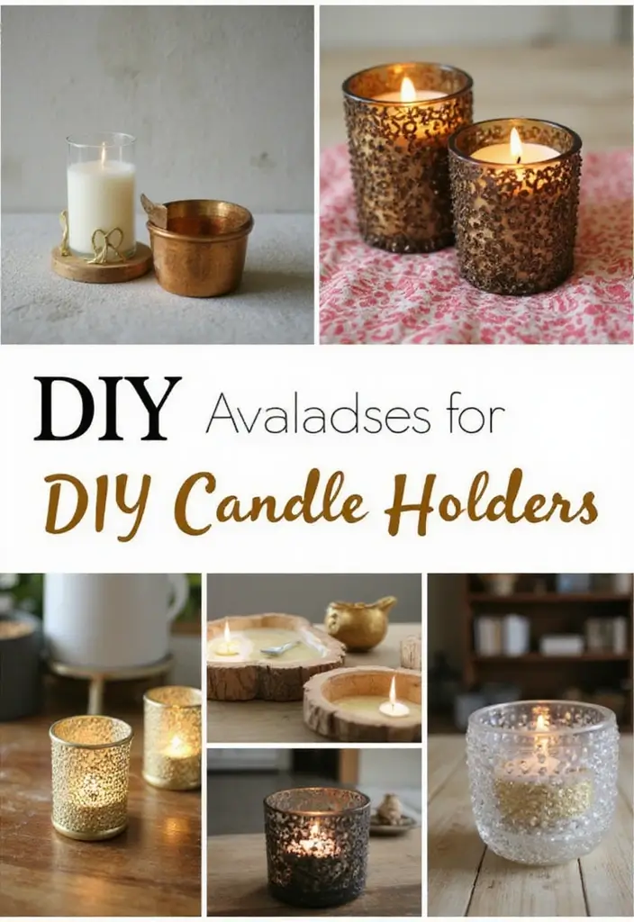 28 Birthday Craft Ideas That Make Presents Extra Special - 17. DIY Candle Holders