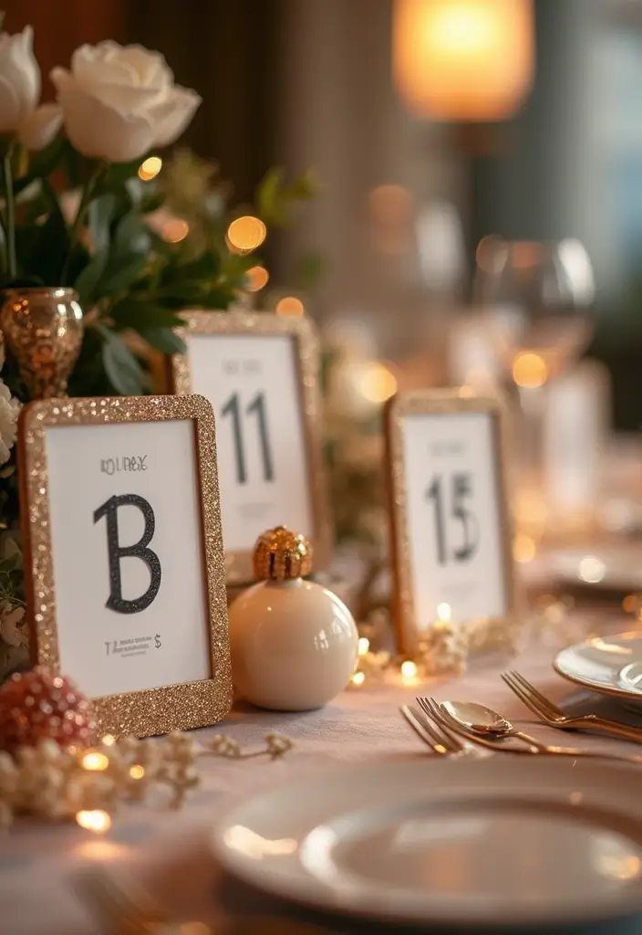 28 Birthday Craft Ideas That Make Presents Extra Special - 22. Decorative Table Numbers