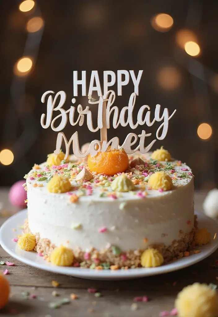 28 Birthday Craft Ideas That Make Presents Extra Special - 6. Personalized Cake Toppers