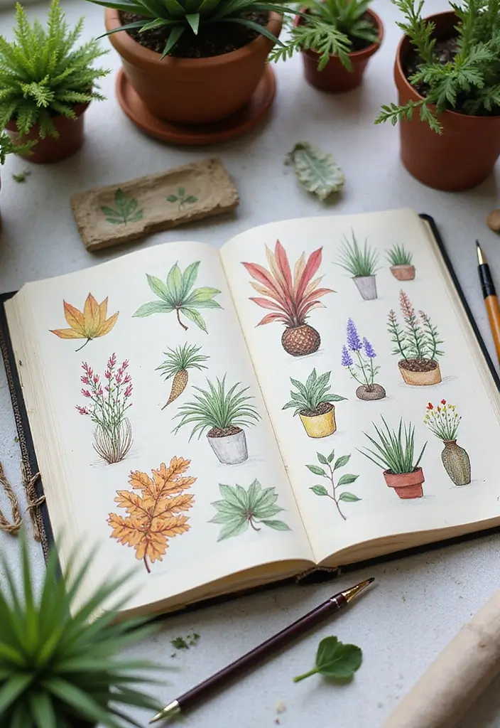 28 Blank Journal Ideas That Inspire Creativity and Personalization 1. Botanical Sketchbook