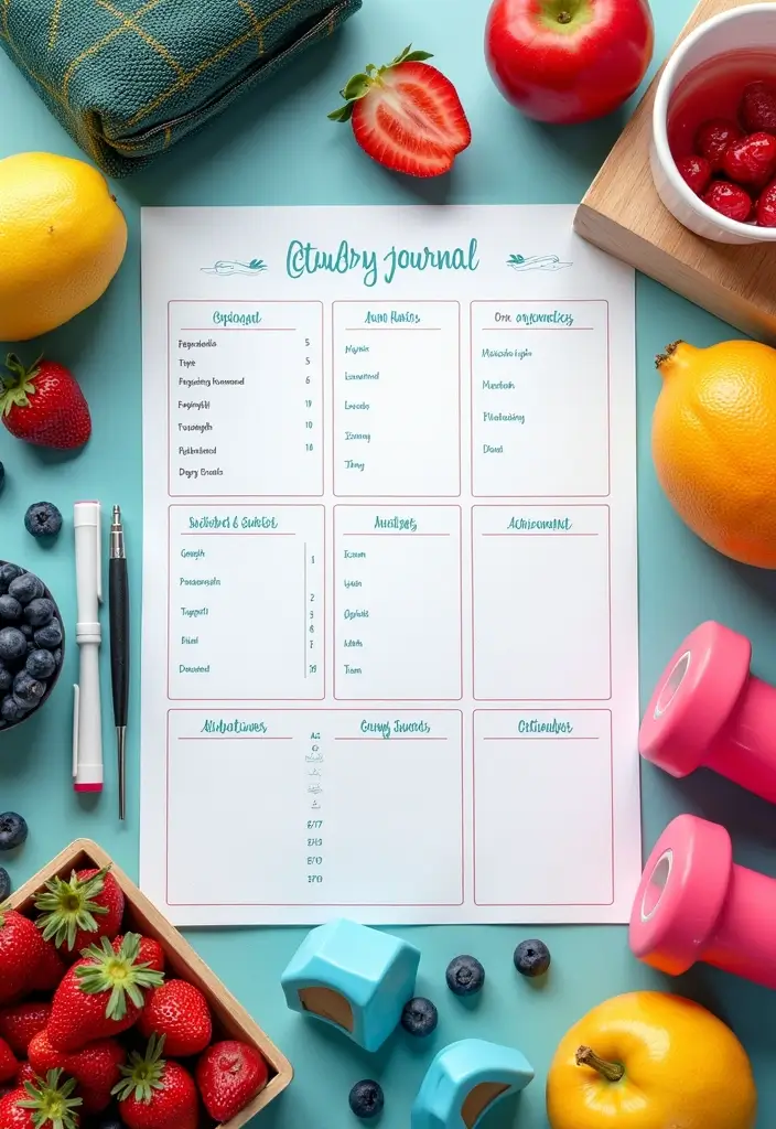 28 Blank Journal Ideas That Inspire Creativity and Personalization 16. Fitness Journey Journal