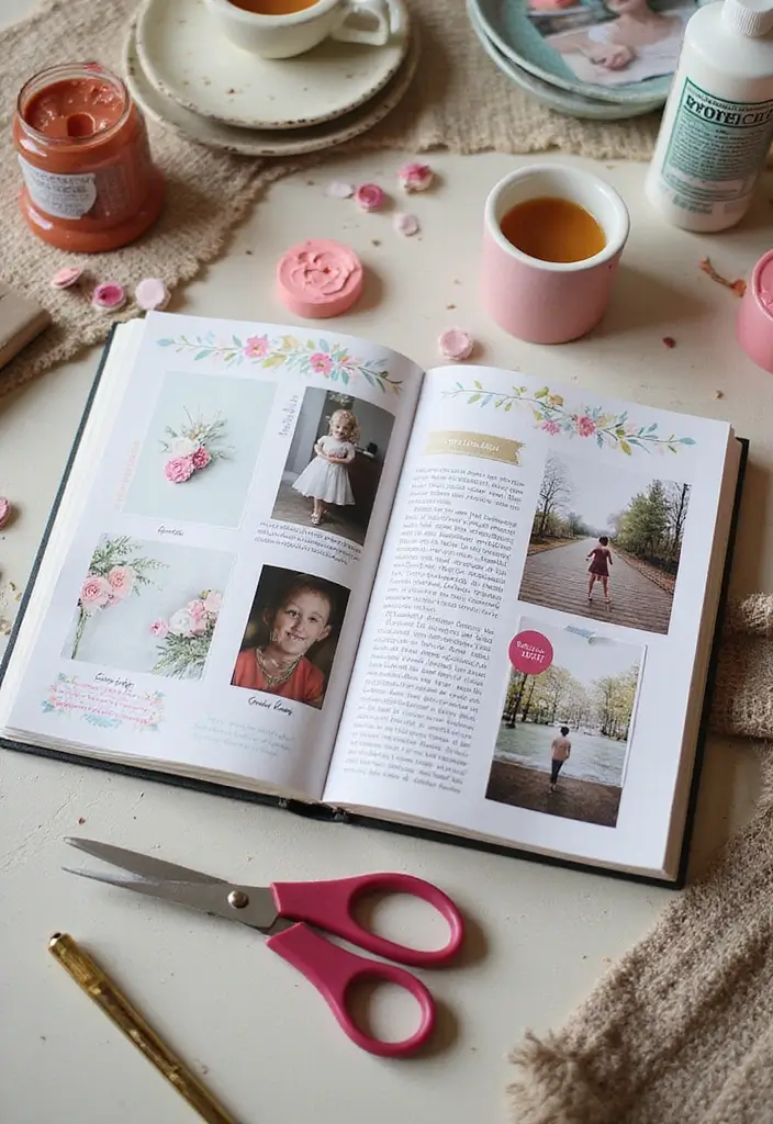 28 Blank Journal Ideas That Inspire Creativity and Personalization 9. DIY Scrapbook Journal