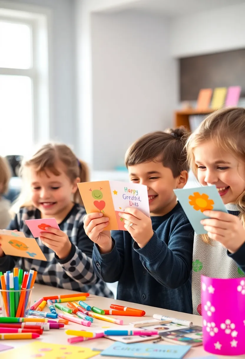 28 Card Craft Ideas That Make Handmade Greeting Cards Special - 27. Card Making with Kids