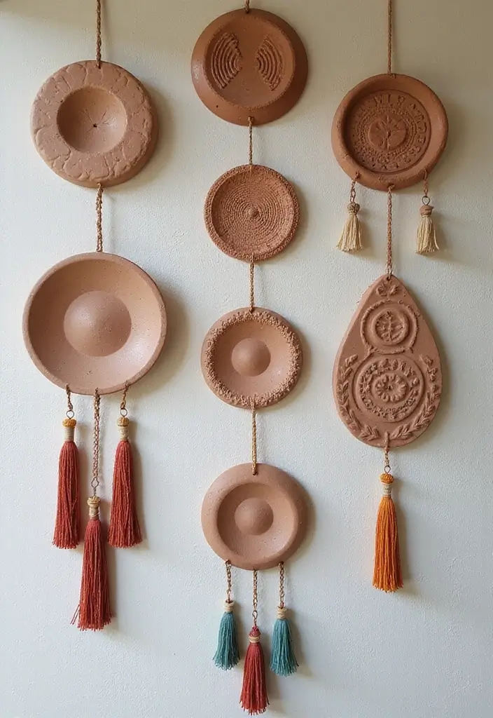 28 Clay Craft Ideas Aesthetic That Make Handmade Art Stylish - 1. Bohemian Wall Hangings