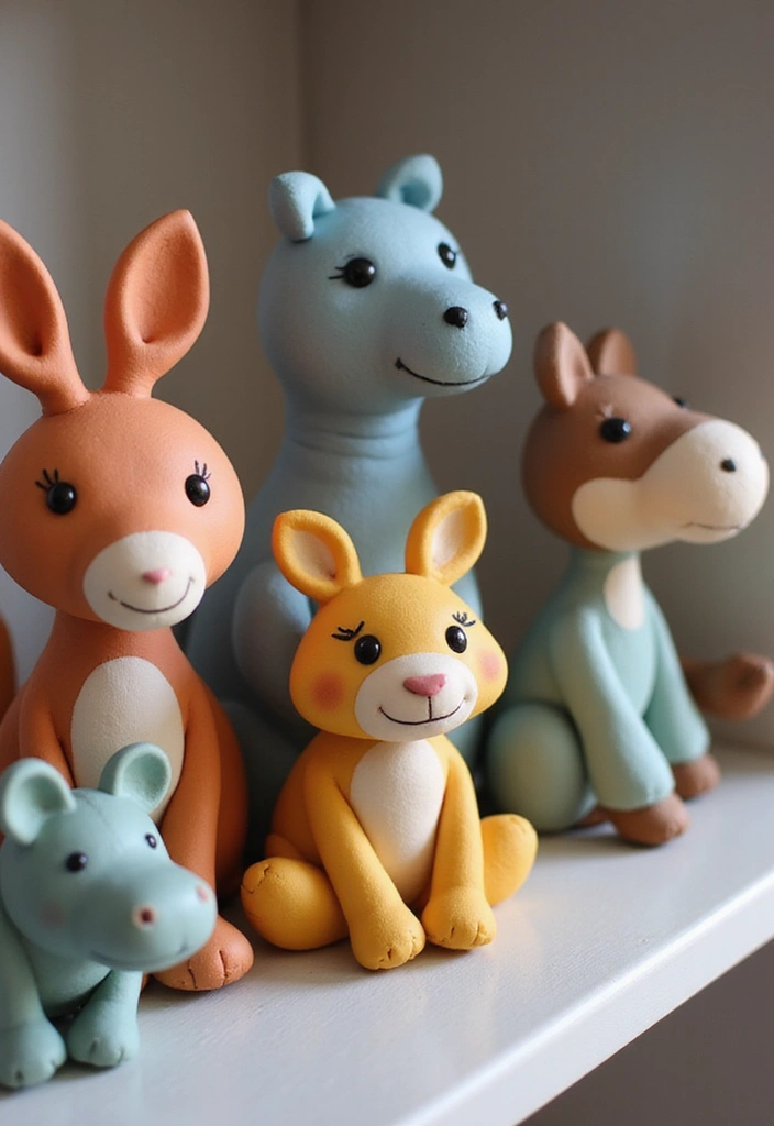 28 Clay Craft Ideas Aesthetic That Make Handmade Art Stylish - 10. Whimsical Clay Animals