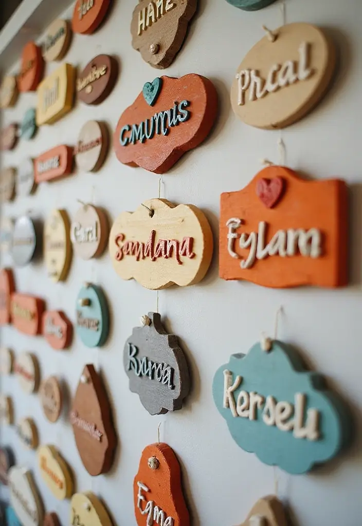 28 Clay Craft Ideas Aesthetic That Make Handmade Art Stylish - 11. Clay Name Plaques