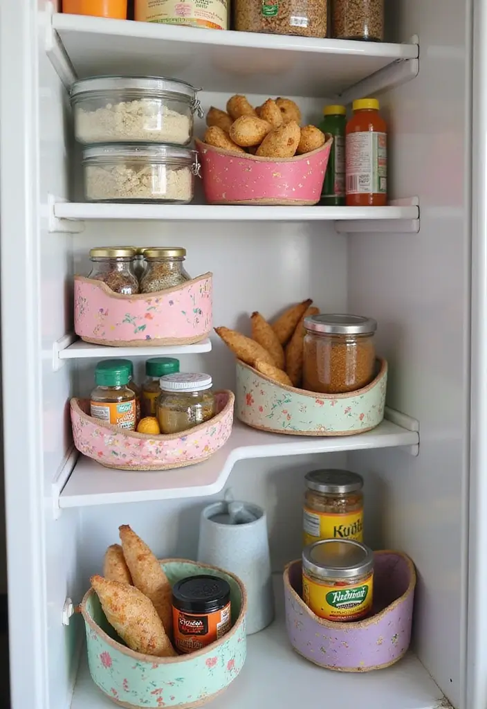 28 Clay Craft Ideas Aesthetic That Make Handmade Art Stylish - 13. Clay Fridge Organizers