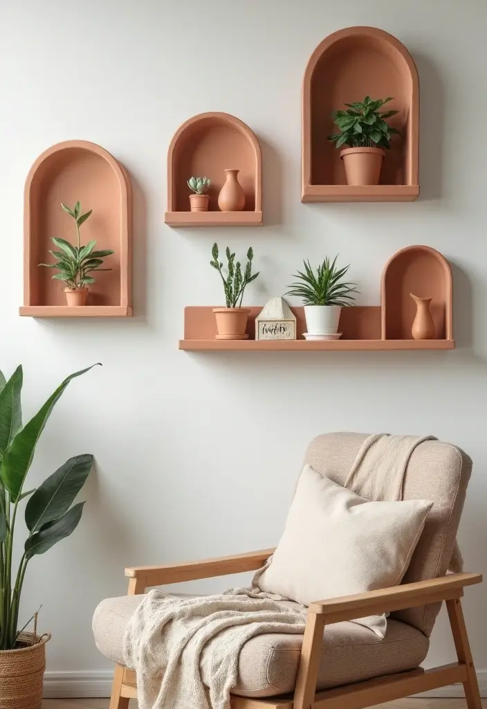 28 Clay Craft Ideas Aesthetic That Make Handmade Art Stylish - 15. Clay Wall Shelves