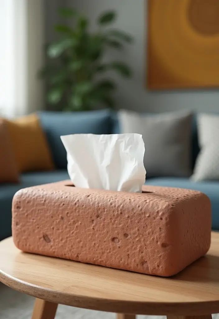 28 Clay Craft Ideas Aesthetic That Make Handmade Art Stylish - 26. Clay Tissue Box Covers