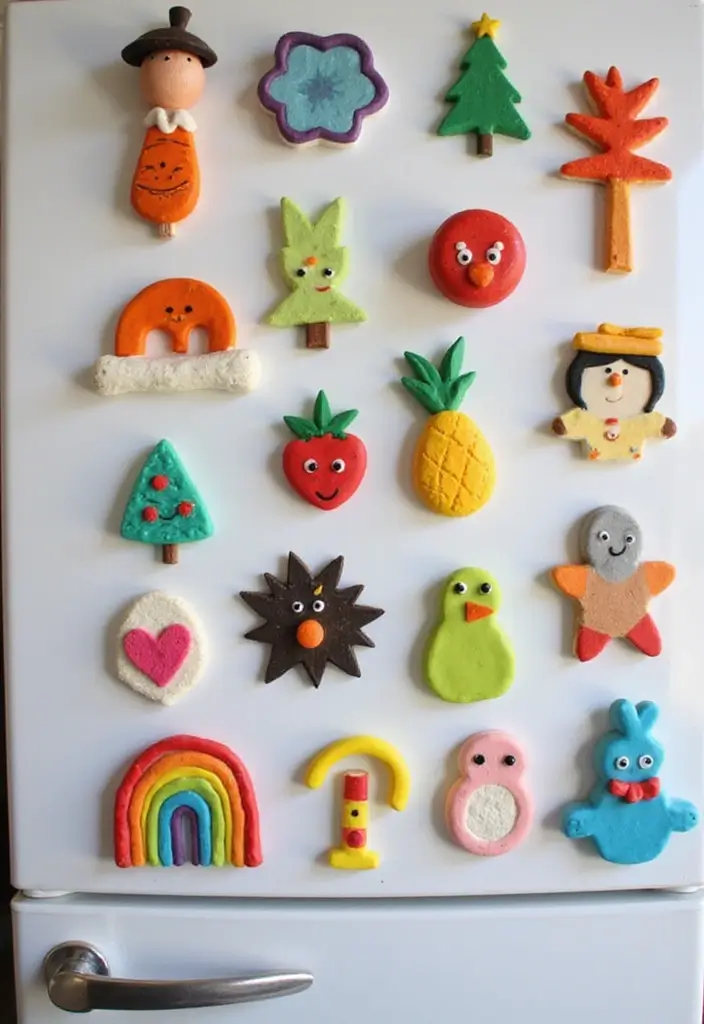 28 Clay Craft Ideas Aesthetic That Make Handmade Art Stylish - 8. Clay Magnets