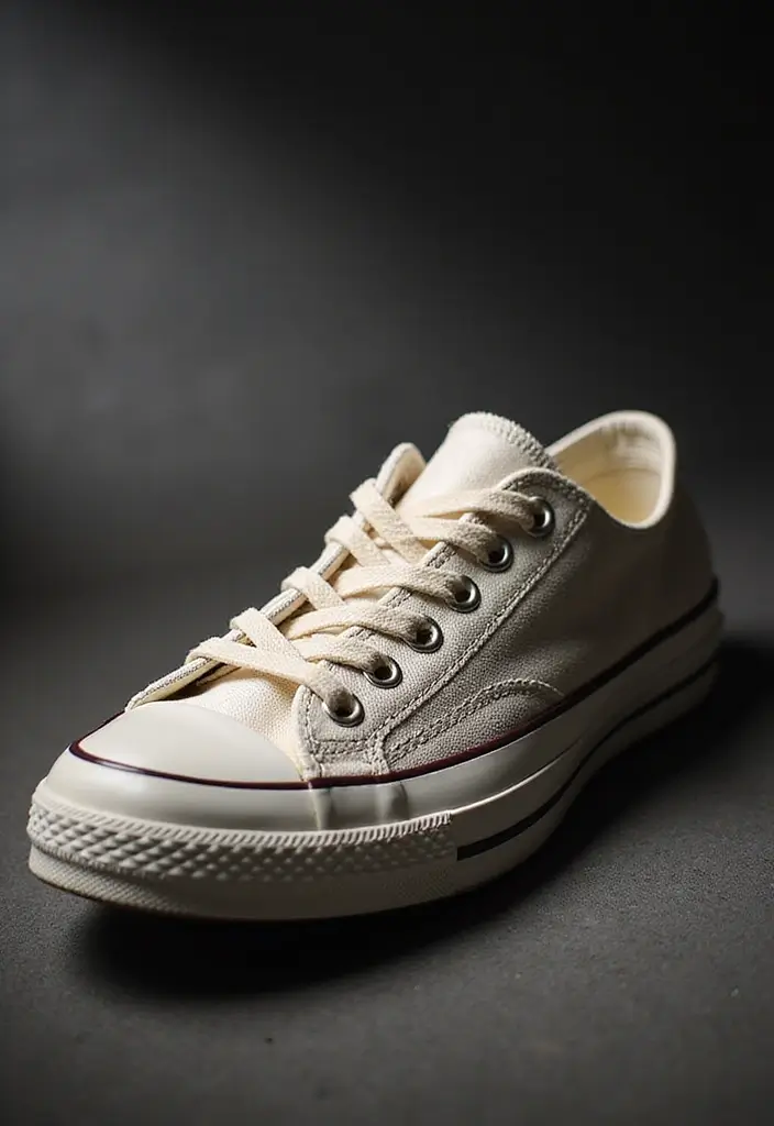 28 Converse Decoration Ideas That Personalize Sneakers Creatively - 20. Cross Stitch Detailing