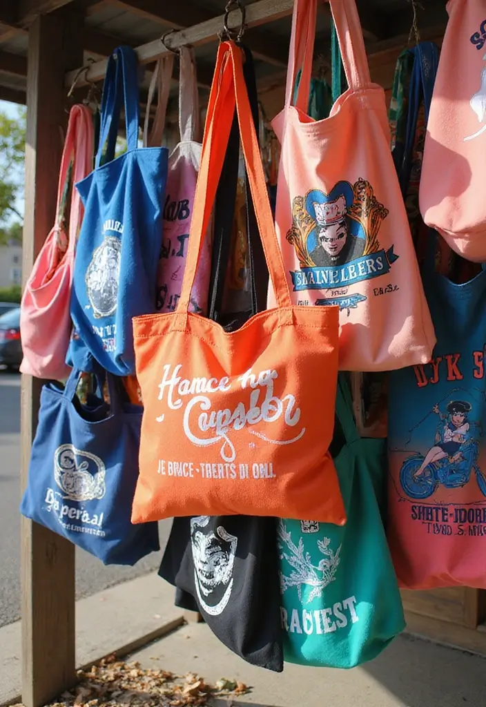 28 Craft Ideas To Sell That Make Money Fun and Creative - 10. Upcycled T-Shirt Bags