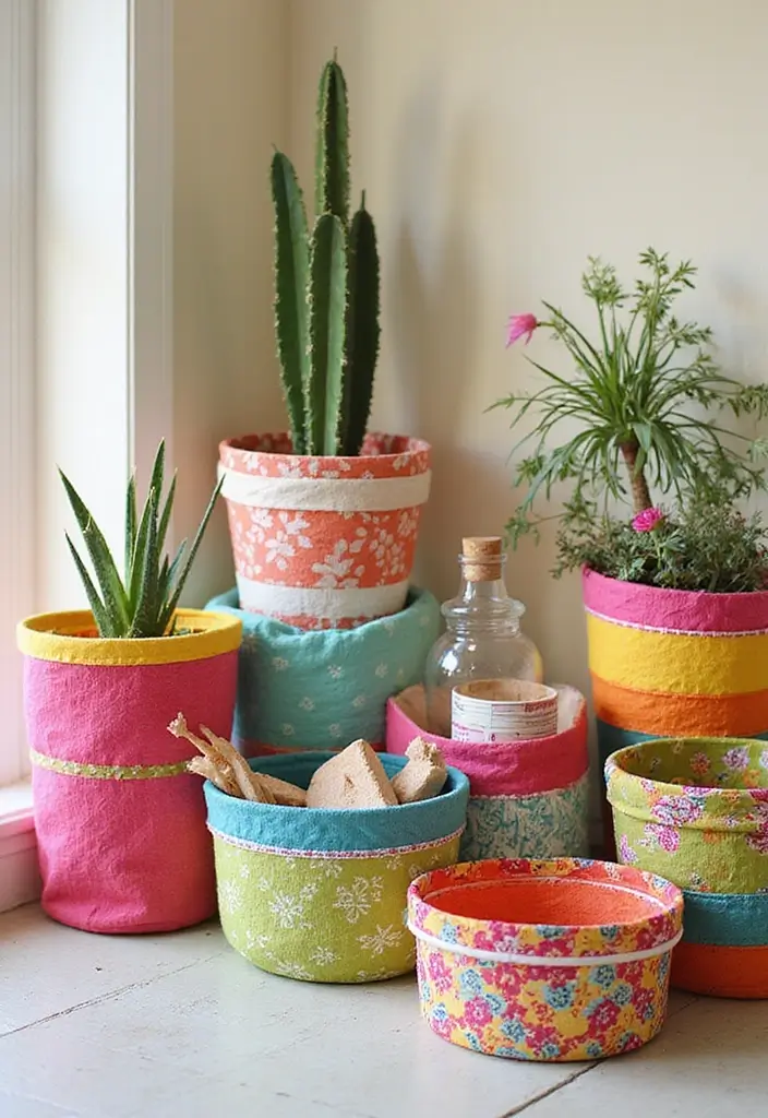 28 Craft Ideas To Sell That Make Money Fun and Creative - 19. Fabric Basket Organizers