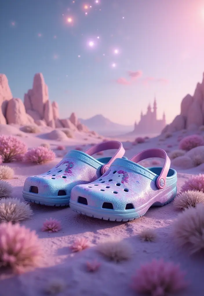 28 Crocs Painting Ideas That Turn Shoes Into Fun Statement Pieces 58 28 Crocs Painting Ideas That Turn Shoes Into Fun Statement Pieces - 12. Magic and Fantasy