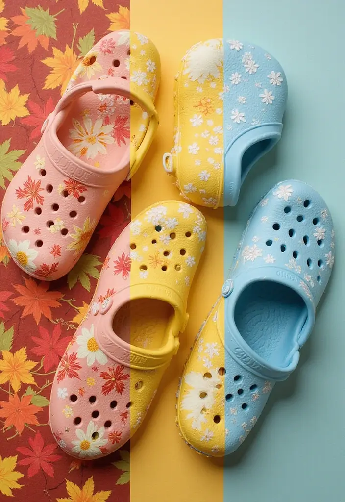 28 Crocs Painting Ideas That Turn Shoes Into Fun Statement Pieces 67 28 Crocs Painting Ideas That Turn Shoes Into Fun Statement Pieces - 15. Seasonal Themes
