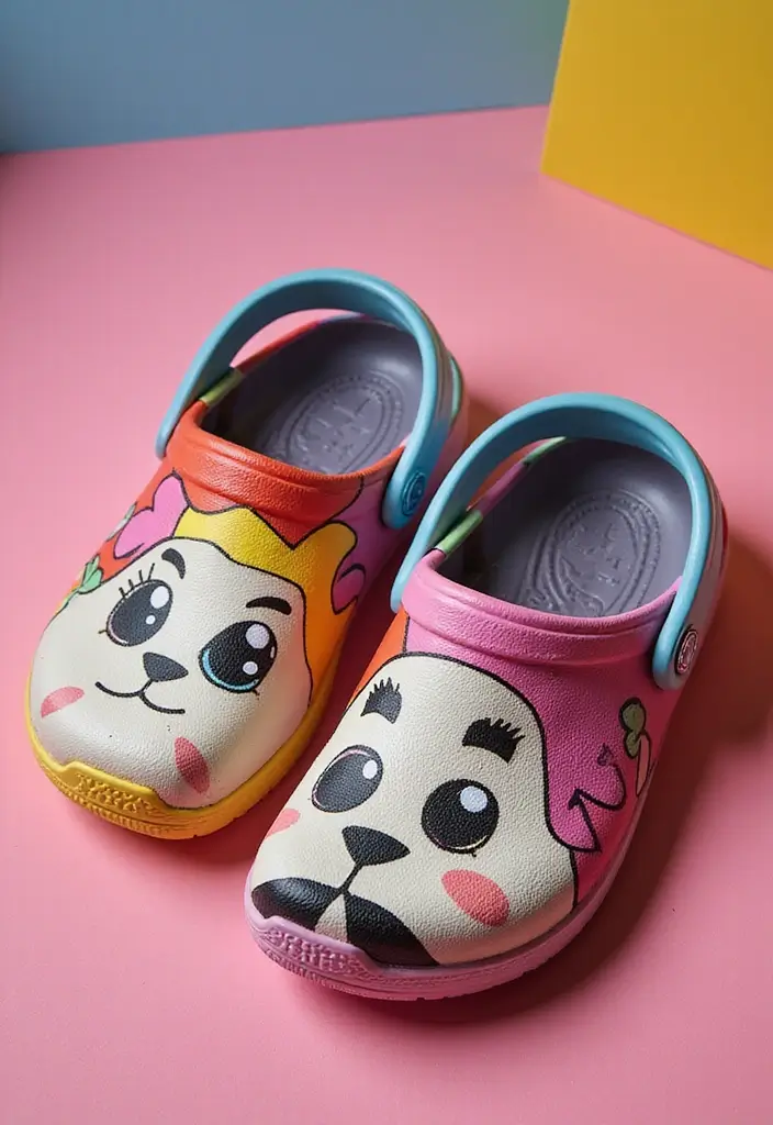 28 Crocs Painting Ideas That Turn Shoes Into Fun Statement Pieces 144 28 Crocs Painting Ideas That Turn Shoes Into Fun Statement Pieces - 28. Custom Pattern Mashup