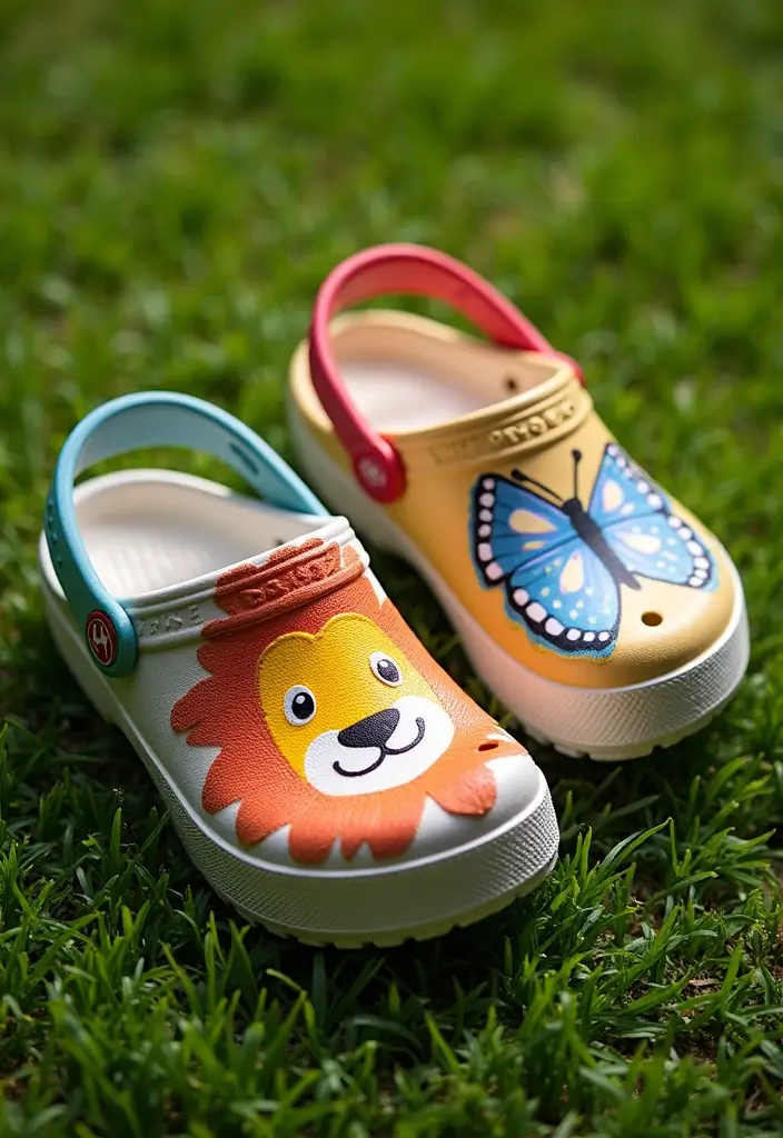 28 Crocs Painting Ideas That Turn Shoes Into Fun Statement Pieces 31 28 Crocs Painting Ideas That Turn Shoes Into Fun Statement Pieces - 7. Animal Kingdom