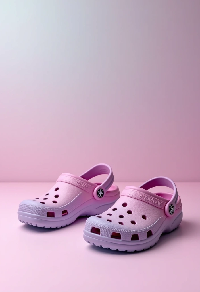 28 Crocs Painting Ideas That Turn Shoes Into Fun Statement Pieces 38 28 Crocs Painting Ideas That Turn Shoes Into Fun Statement Pieces - 8. Ombre Effect
