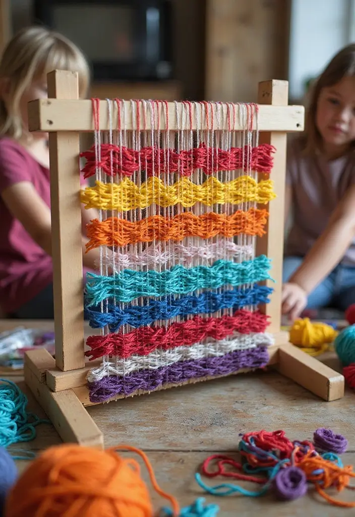 28 DIY Cardboard Box Ideas That Transform Recycled Materials - 19. Cardboard Loom for Weaving